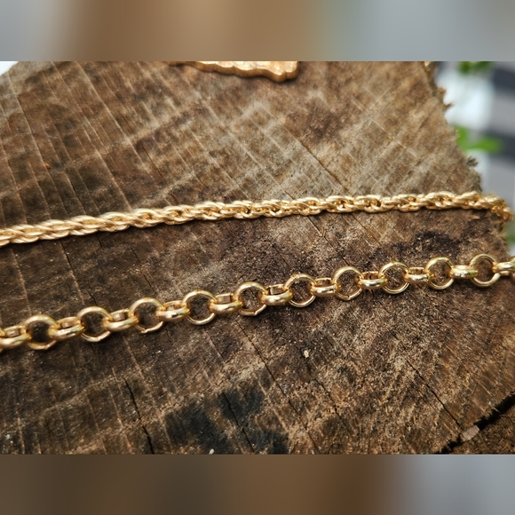 Gold necklace, Set of 2 - Picture 7 of 8